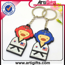 Wholesale cheap llaveros soft pvc keychain